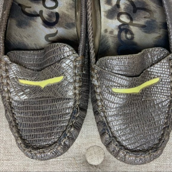 Sam Edelman Metallic Bronze Leather Jones Loafers - Picture 7 of 14